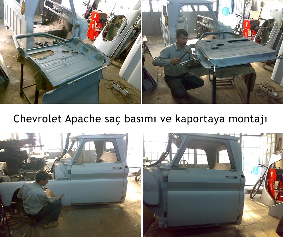 Chevrolet Apache saç basım ve kaportaya montajı